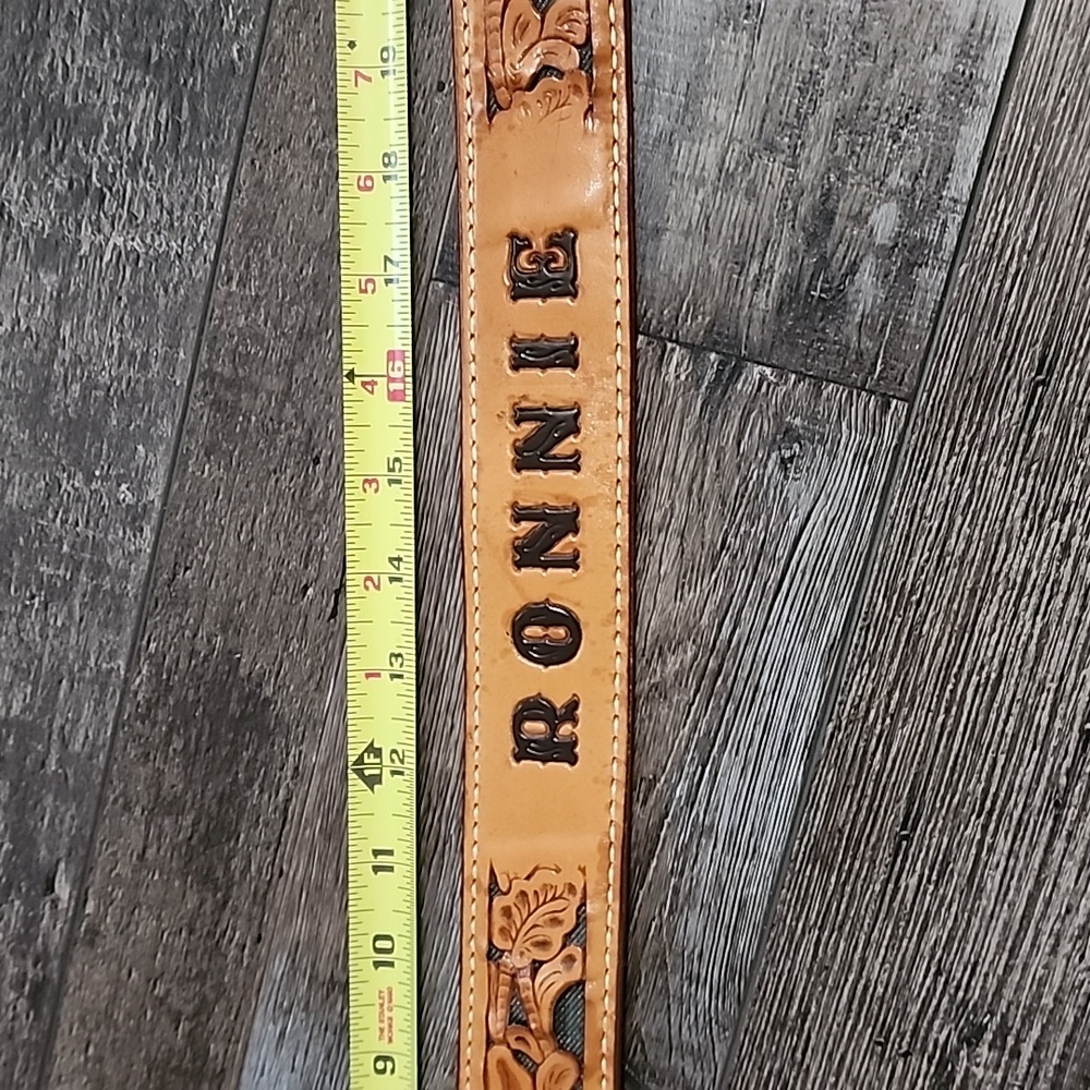 Genuine Leather Belt And 3" Square Dance Buckle